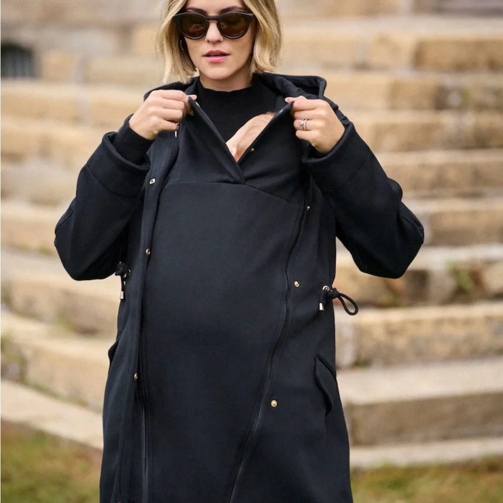 NWT Seraphine Black Maternity Jacket - Picture 2 of 7